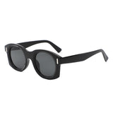 HS1409 - Chunky Retro Round Oval Sunglasses