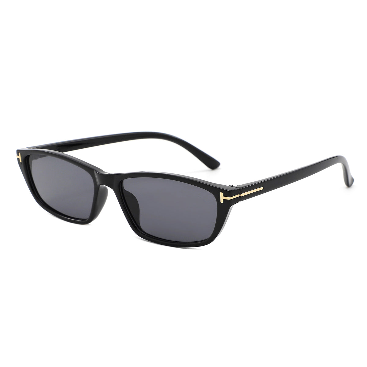HS2242 - Slim Rectangle Color Tint Narrow Wholesale Sunglasses - Iris Fashion