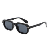 S1257 - Retro Flat Top Tinted Bold Square Wholesale Sunglasses