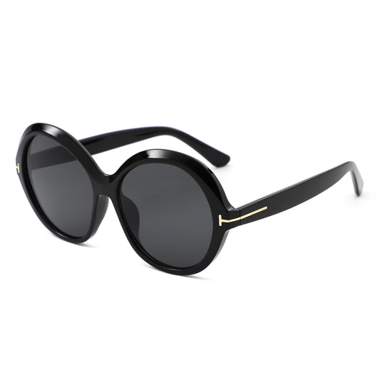 HS1436 - Women Oversized Fashion Round Sunglasses