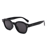 S1263 - Retro Square Round Thick Frame Sunglasses - Iris Fashion