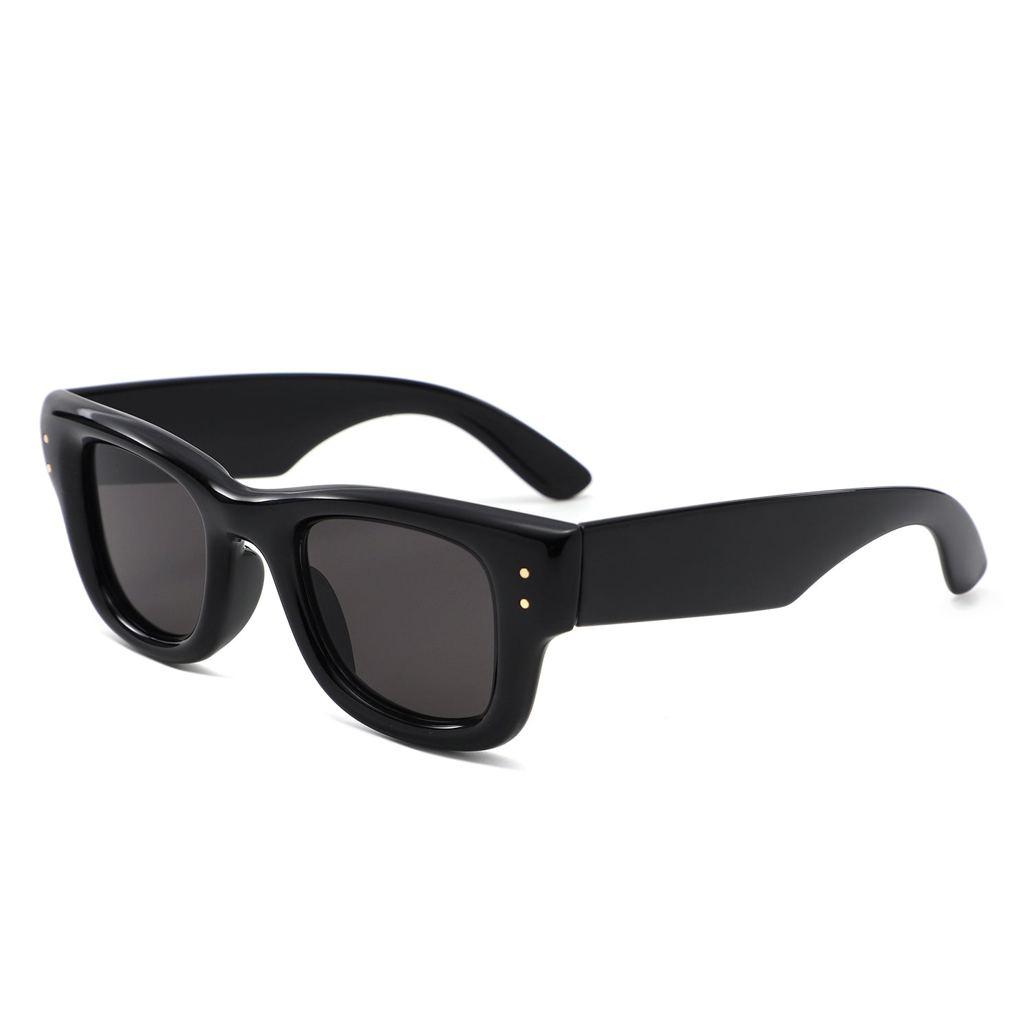 HS1417 - Retro Chunky Thick Frame Square Wholesale Sunglasses - Iris Fashion