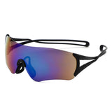 HS2263 - Rimless Performance Wraparound Shield Sport Sunglasses