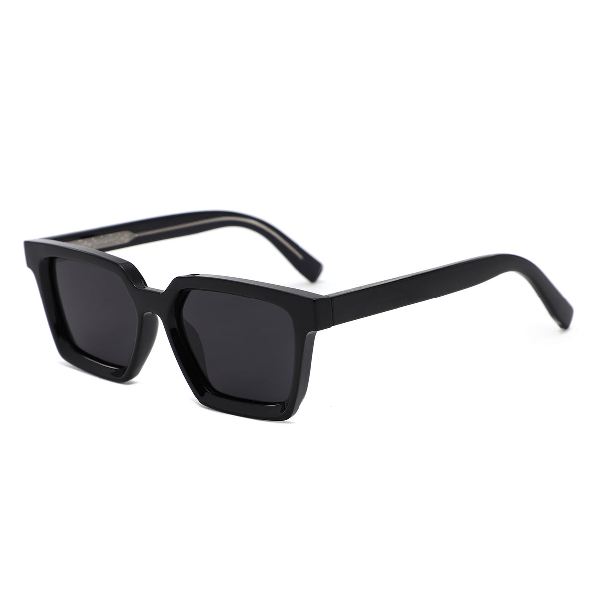P/C007 - Square Retro Chunky Frame Wholesale Sunglasses - Iris Fashion