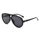 HS2269 - Round Oversized Fashion Aviator Sunglasses
