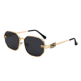 HJ2153 - Women Metal Octagon Square Sunglasses
