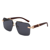 HJ2137 - Rimless Square Fashion Top-Bar Wholesale Sunglasses