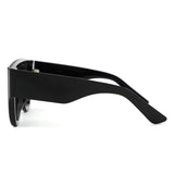 HS2261 - Oversized Flat Top Aviator Style Shield Sunglasses