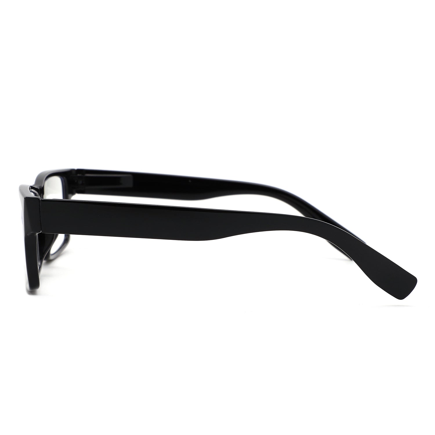 884 - Classic Rectangle Thick Frame Reading Glasses - Iris Fashion