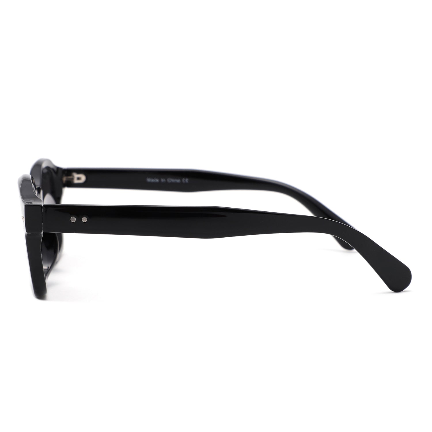 S1263 - Retro Square Round Thick Frame Sunglasses - Iris Fashion