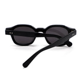 S1263 - Retro Square Round Thick Frame Sunglasses - Iris Fashion