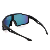 HY1024 - Sport Rimless Mirrored Shield Sunglasses