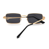 HJ2151 - Women Slim Rectangle Metal Fashion Sunglasses