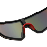 HY1023 - Oversized Sport Mirrored Shield Performance Sunglasses