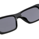 HS1428 - Geometric Bold Thick Frame Square Sunglasses