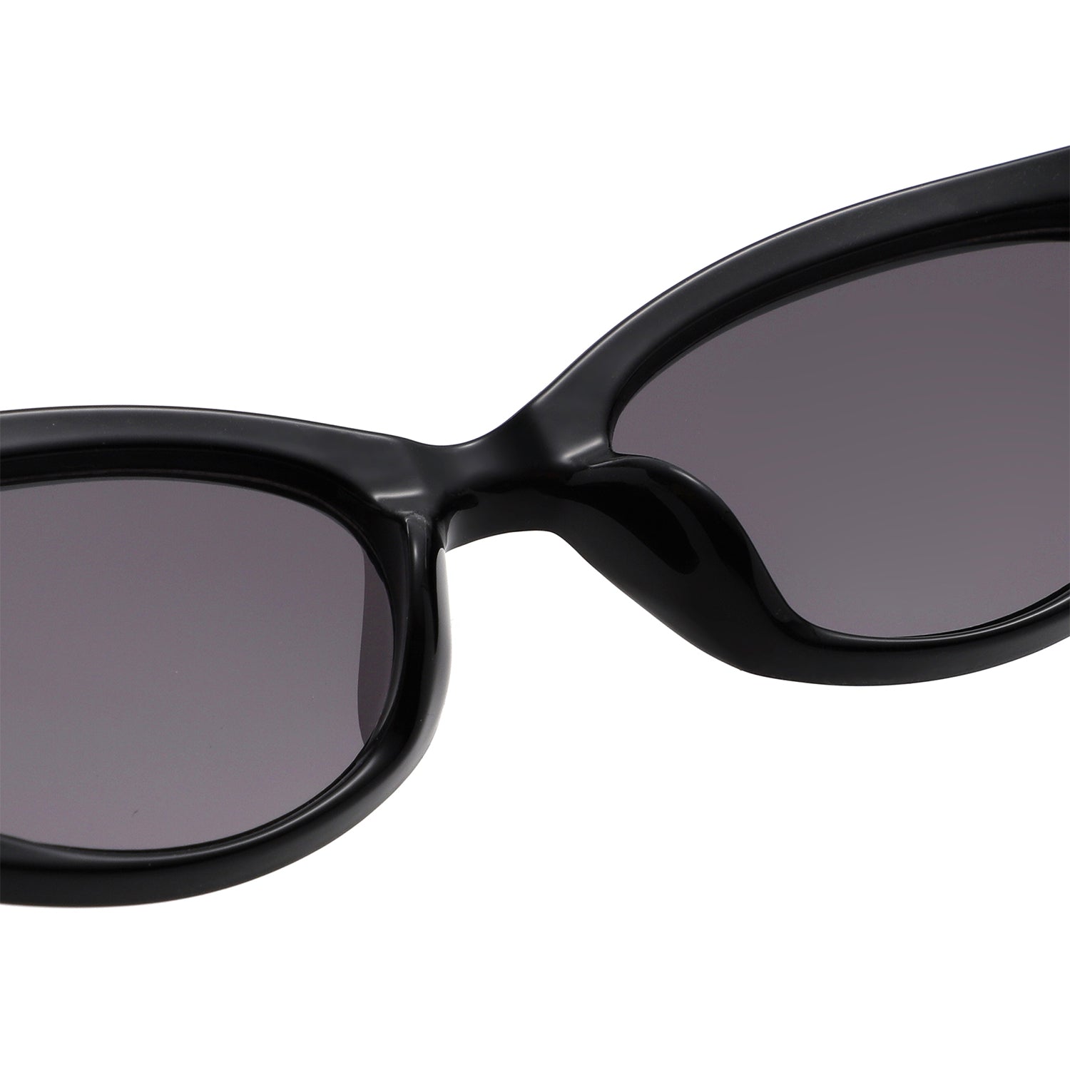 S2144 - Slim Cat Eye Gold Metal Fashion Women Sunglasses - Iris Fashion