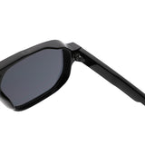 HS1433 - Oversized Brow-Bar Square Aviator Sunglasses
