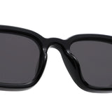 S1264 - Square Bold Retro Thick Frame Sunglasses - Iris Fashion