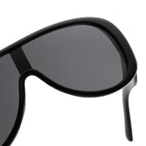 HS1435 - Oversized Wrap Aviator Style Shield Sunglasses