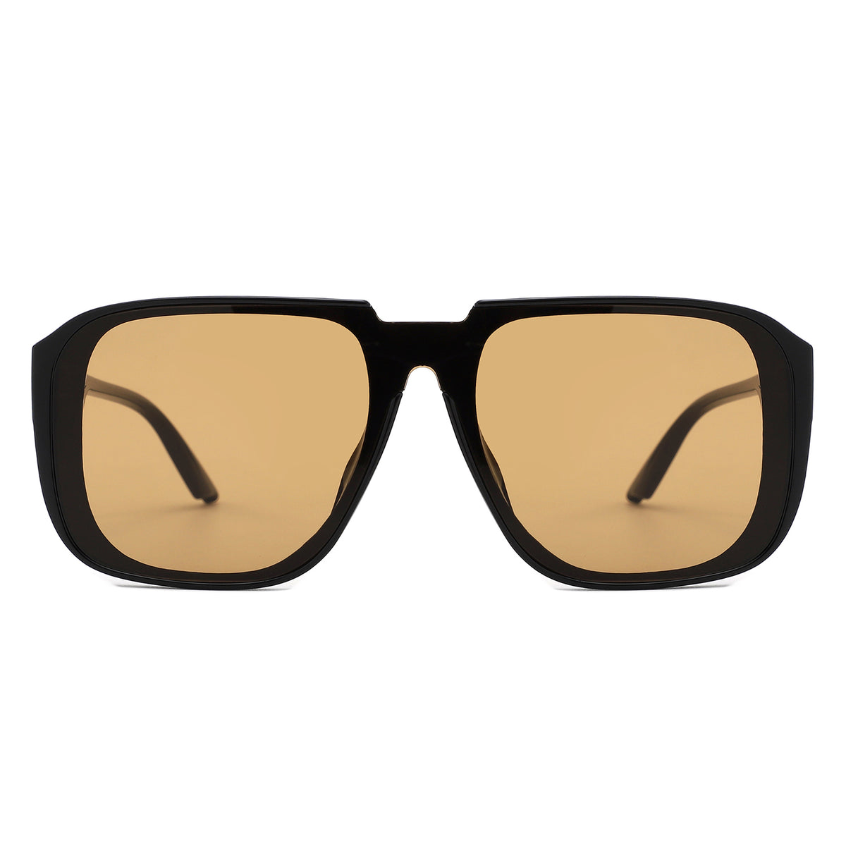 HS1405 - Oversized Flat Top Square Sunglasses - Iris Fashion