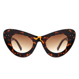 HS2133 - Women Fashion Retro Round Cat Eye Wholesale Sunglasses