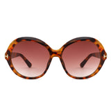 HS1436 - Women Oversized Fashion Round Sunglasses
