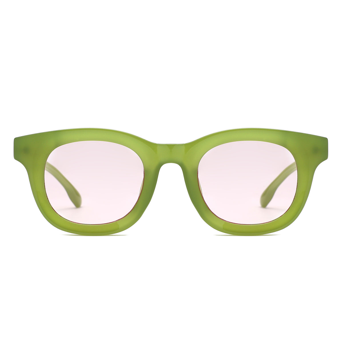 HS2227 - Classic Chunky Modern Square Tinted Wholesale Sunglasses