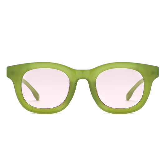 HS2227 - Classic Chunky Modern Square Tinted Wholesale Sunglasses