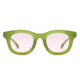HS2227 - Classic Chunky Modern Square Tinted Wholesale Sunglasses