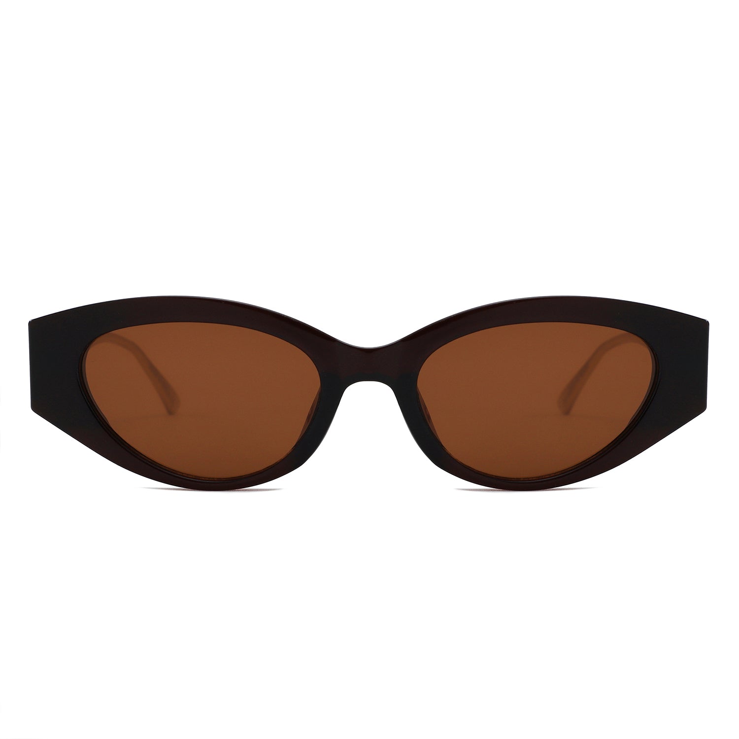 S2144 - Slim Cat Eye Gold Metal Fashion Women Sunglasses - Iris Fashion