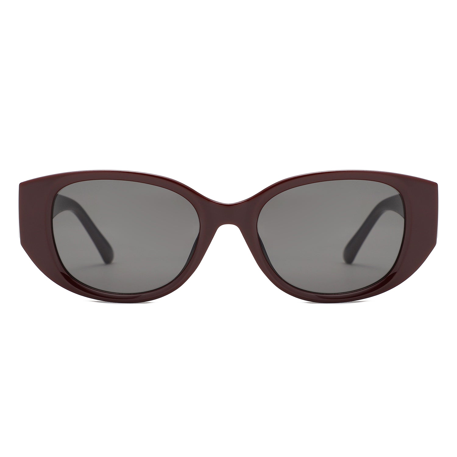 HS2214 - Women Oversized Oval Cat Eye Sunglasses - Iris Fashion