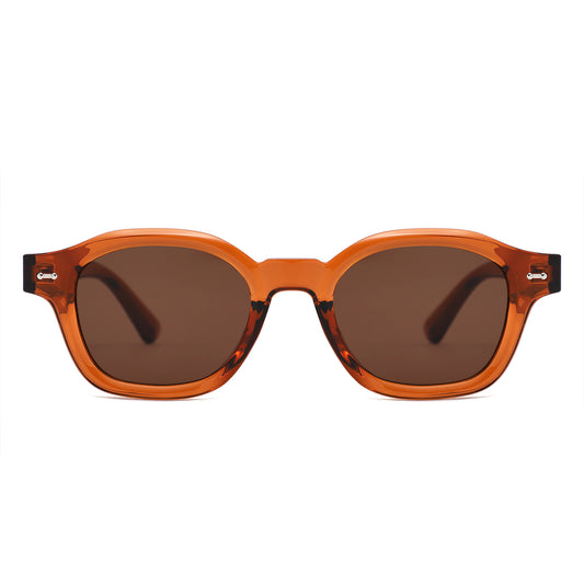 S1263 - Retro Square Round Thick Frame Sunglasses