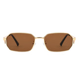 HJ2078 - Rectangle Retro Narrow Geometric Square Wholesale Sunglasses