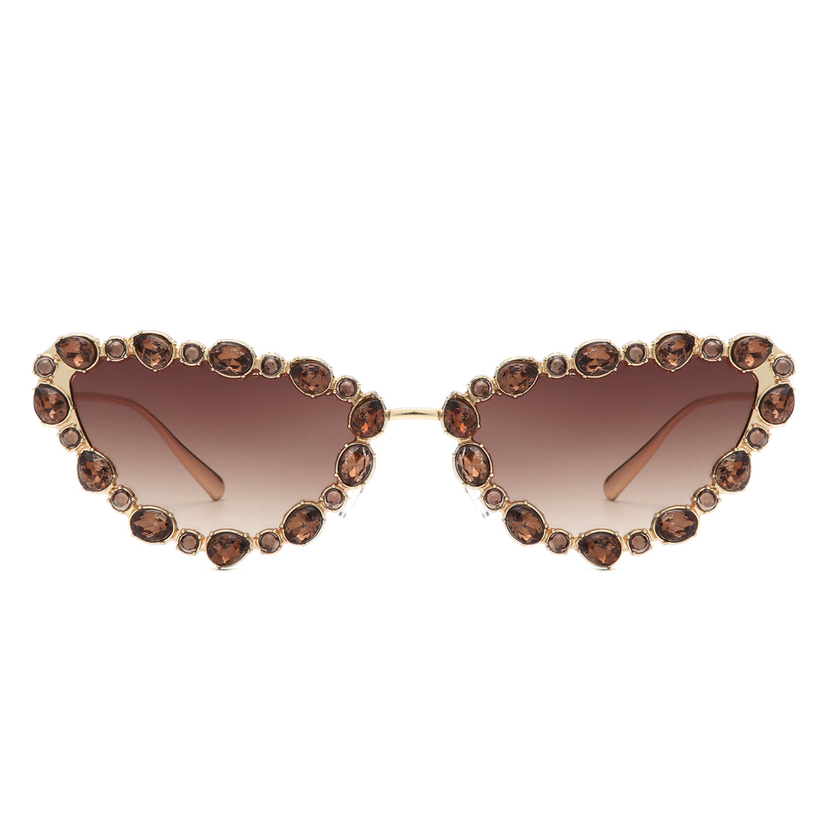 HJ2064 - Women Cat Eye Rhinestone Luxury Fashion Wholesale Sunglasses