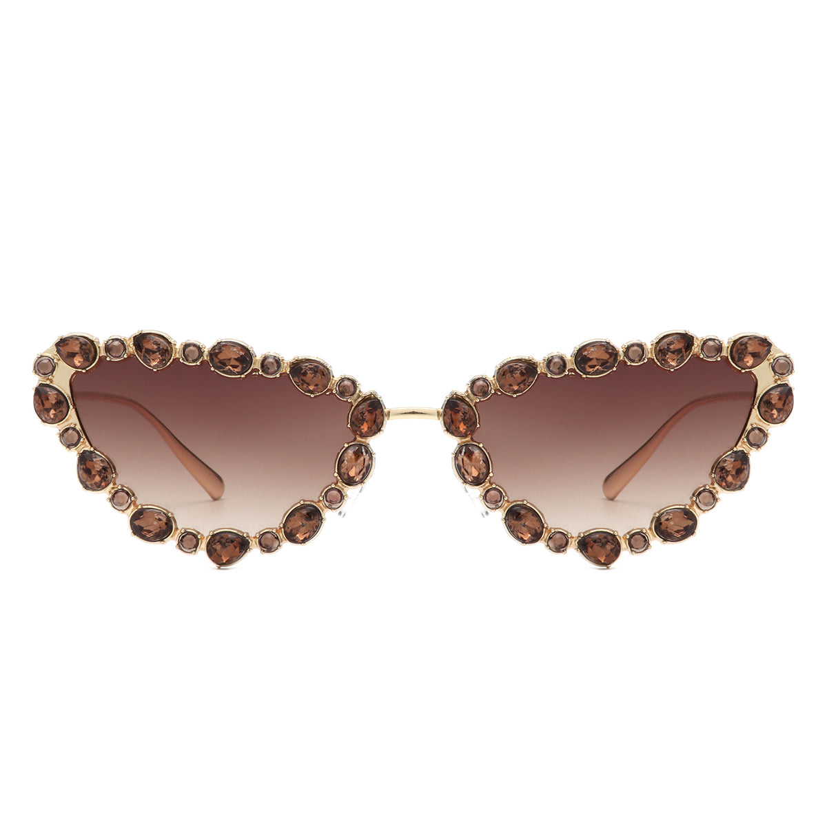 HJ2064 - Women Cat Eye Rhinestone Luxury Fashion Wholesale Sunglasses