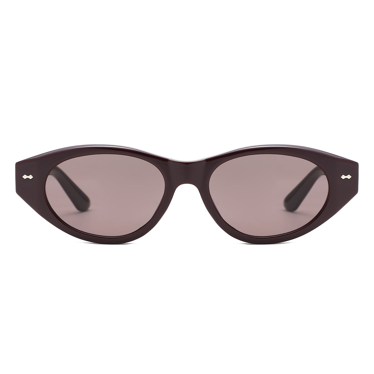 HS2215 - Chunky Retro Oval Color Tint Cat Eye Wholesale Sunglasses