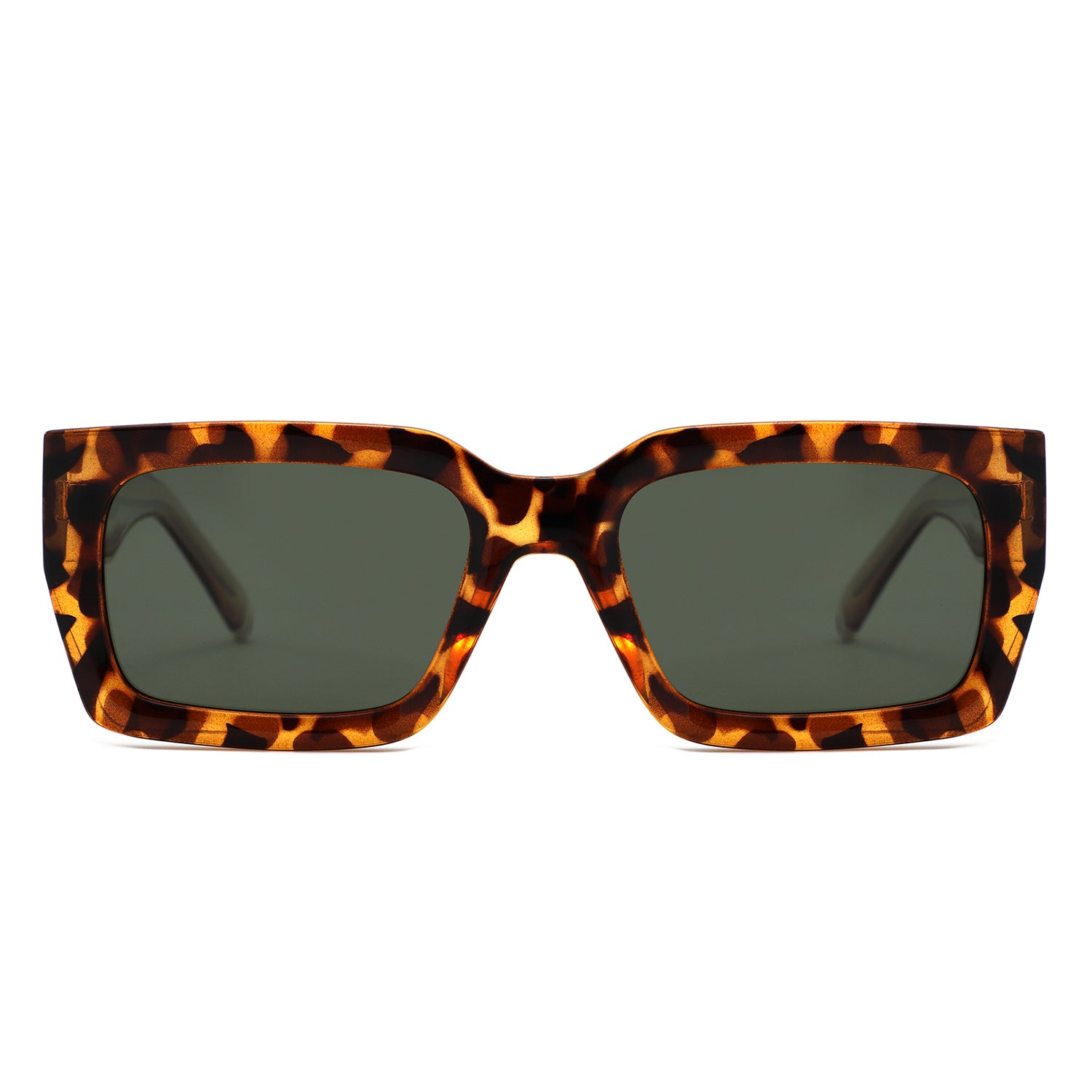 P/C011 - Chunky Rectangle Retro Sunglasses - Iris Fashion