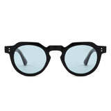 P/C028-1 - Round Keyhole Modern Sunglasses - Iris Fashion