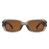 HS2220 - Chunky Retro Rectangle Geometric Fashion Wholesale Sunglasses