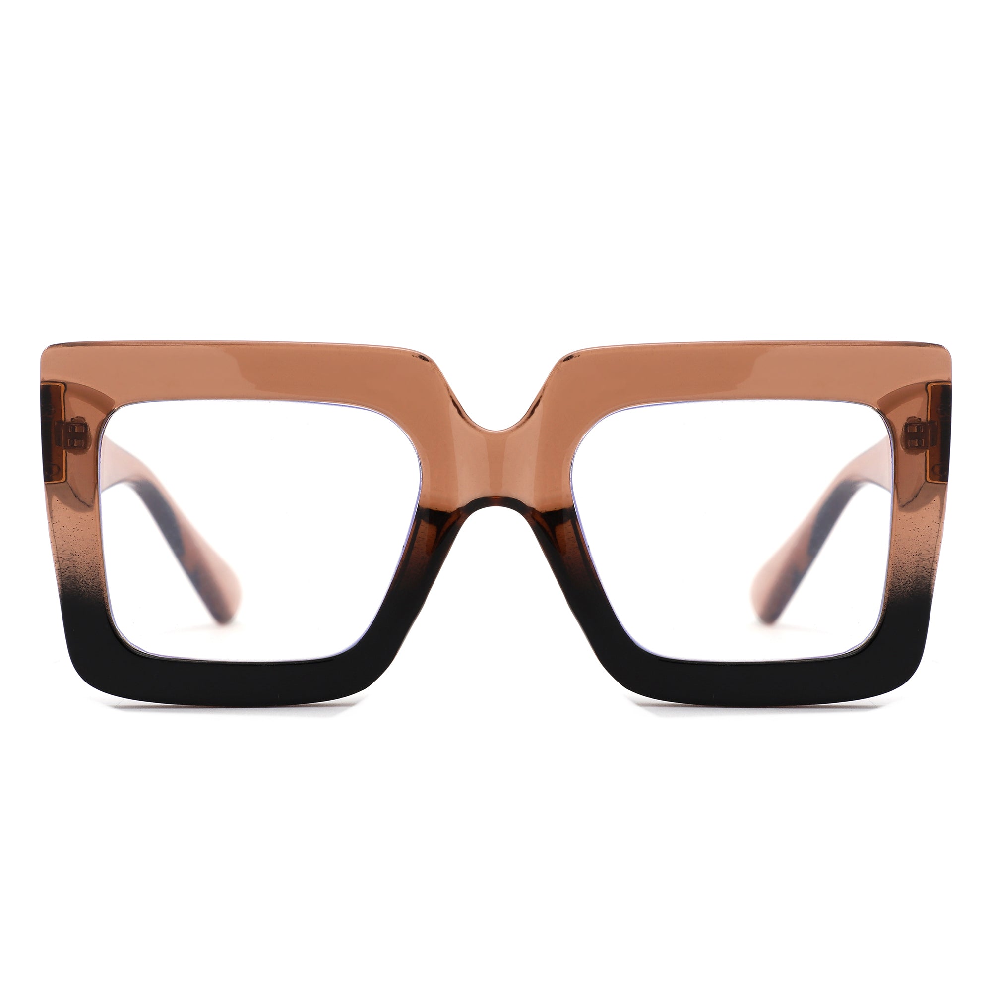 HB1004 - Oversized Square Blue Light Blocking Glasses - Iris Fashion
