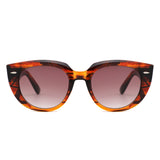 HS1424 - Women Round Cat Eye Fashion Sunglasses