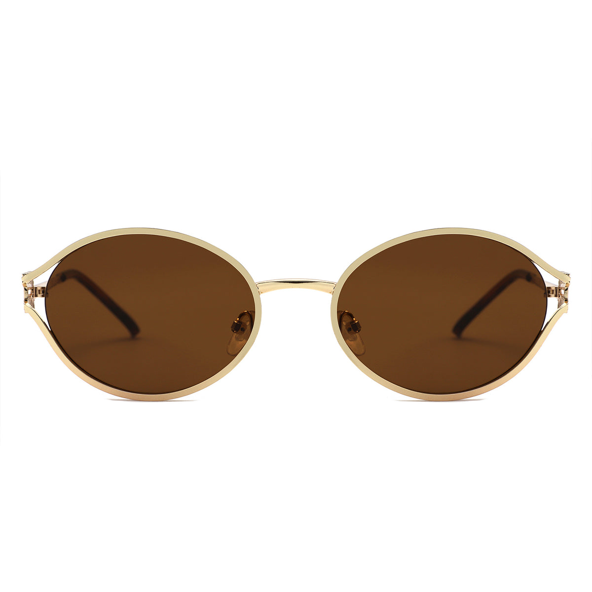 HJ2152 - Vintage Round Metal Color Tint Lenses Sunglasses - Iris Fashion