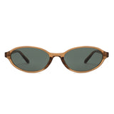 HS2234 - Slim Retro Oval Fashion Color-Tint Wholesale Sunglasses