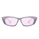 S1224 - Retro Rectangular Narrow Flat Top Slim Wholesale Sunglasses