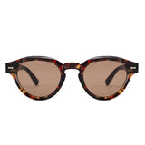 S1262 - Retro Round Thick Frame Sunglasses - Iris Fashion