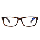 883 - Rectangle Woodgrain Temples Reading Glasses - Iris Fashion