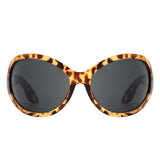 HS1242 - Oversize Fashion Curved Large Women Round Wholesale Sunglasses