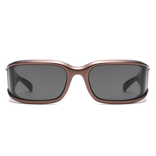 HS2223 - Oversize Retro Y2K Wrap Rectangle Wholesale Sunglasses