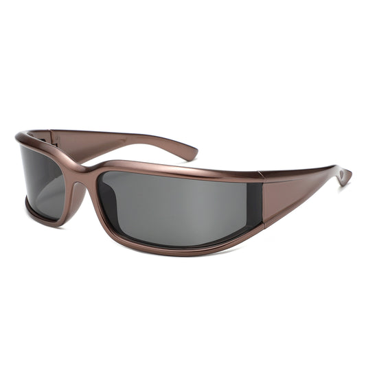 HS2223 - Oversize Retro Y2K Wrap Rectangle Wholesale Sunglasses