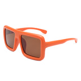 HS1281 - Oversize Square Flat Top Women Fashion Wholesale Sunglasses